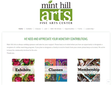 Tablet Screenshot of minthillarts.org